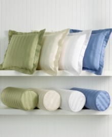 With classically elegant dobby stripes and a range of rich colors, this ultrasoft decorative pillow in 500 thread count pima cotton makes an easy accent anywhere in your home. (Clearance) With classically elegant dobby stripes and a range of rich colors, this ultrasoft decorative pillow in 500 thread count pima cotton makes an easy accent anywhere in your home. (Clearance)