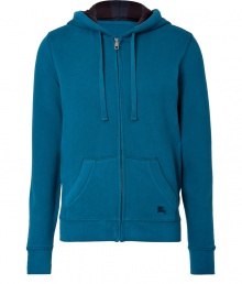 Work a luxe note into your laid back look with Burberry Brits tonal check lined hoodie - Drawstring hood with tonal tie, long sleeves, fitted cuffs, front zip, split kangaroo pockets - Modern slim fit - Wear with jeans and tees, or with sport trousers and favorite sneakers Work a luxe note into your laid back look with Burberry Brits tonal check lined hoodie - Drawstring hood with tonal tie, long sleeves, fitted cuffs, front zip, split kangaroo pockets - Modern slim fit - Wear with jeans and tees, or with sport trousers and favorite sneakers