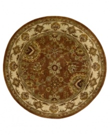 Rich with color and refined floral motifs, this Nourison area rug offers luxury for any space. Soft, durable wool is tufted by hand and herbal-washed for a beautiful, heirloom-quality texture and sheen. Rich with color and refined floral motifs, this Nourison area rug offers luxury for any space. Soft, durable wool is tufted by hand and herbal-washed for a beautiful, heirloom-quality texture and sheen.
