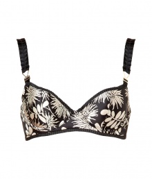 Stella McCartney brings her high fashion aesthetic to intimates with delicate vintage detailing and subtly sexy cuts - Printed silk, ruffle trim, contour cups, vintage-inspired wide straps, back hook and eye closure - Wear under a silk blouse with a figure-hugging pencil skirt and heels Stella McCartney brings her high fashion aesthetic to intimates with delicate vintage detailing and subtly sexy cuts - Printed silk, ruffle trim, contour cups, vintage-inspired wide straps, back hook and eye closure - Wear under a silk blouse with a figure-hugging pencil skirt and heels