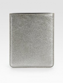 Glittery metallic leather design crafted in Italy, with a strap closure to secure and protect your iPad®. Fully lined8½W X 10¼HMade in ItalyPlease note: iPad® not included. Glittery metallic leather design crafted in Italy, with a strap closure to secure and protect your iPad®. Fully lined8½W X 10¼HMade in ItalyPlease note: iPad® not included.