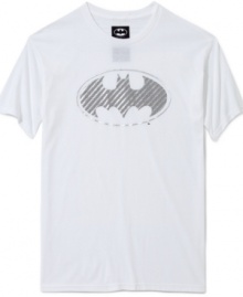 An iconic signal gets a modern remix. This Ecko Unltd shirt revamps the Batman logo for added cool factor. An iconic signal gets a modern remix. This Ecko Unltd shirt revamps the Batman logo for added cool factor.