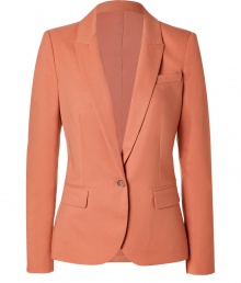 Perfect for chic days at the office, Rachel Zoes twill blazer is equally flattering and sharp - Notched collar, long sleeves, buttoned cuffs, single button closure, flap pockets, back vent - Tailored fit - Team with button-downs and slim fit trousers, or with a feminine silk tee and pencil skirt Perfect for chic days at the office, Rachel Zoes twill blazer is equally flattering and sharp - Notched collar, long sleeves, buttoned cuffs, single button closure, flap pockets, back vent - Tailored fit - Team with button-downs and slim fit trousers, or with a feminine silk tee and pencil skirt