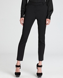 Cropped Rachel Zoe cigarette pants are endlessly cool this fall. Team with a matching suit jacket and flats for the office, then wear solo with stilettos late night and find smashing style success. Cropped Rachel Zoe cigarette pants are endlessly cool this fall. Team with a matching suit jacket and flats for the office, then wear solo with stilettos late night and find smashing style success.