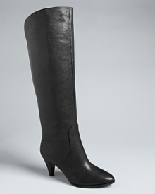 These Rebecca Minkoff boots are right on this season's key pointed toe trend, with kittenish heels that will keep you walking in high style all day and night. These Rebecca Minkoff boots are right on this season's key pointed toe trend, with kittenish heels that will keep you walking in high style all day and night.