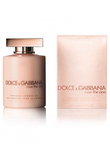 Refreshing cleanser with the scent of Rose the One from Dolce & Gabbana, representing a femininity and timeless heritage of the Italian luxury fashion brand. Leaves skin feeling invigorated with an elegant scent. 6.7 oz. Refreshing cleanser with the scent of Rose the One from Dolce & Gabbana, representing a femininity and timeless heritage of the Italian luxury fashion brand. Leaves skin feeling invigorated with an elegant scent. 6.7 oz.