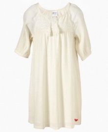 The floaty fabric on this crochet dress from Roxy is perfect to keep her cool under the summer sun. The floaty fabric on this crochet dress from Roxy is perfect to keep her cool under the summer sun.