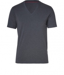 Upgrade your casual staples in this super soft stretch cotton V-neck tee from Hugo - V-neckline, short sleeves - Contemporary slim fit - Perfect for wearing under soft winter knits, or for a sportier look, with hoodies, sweats and sneakers Upgrade your casual staples in this super soft stretch cotton V-neck tee from Hugo - V-neckline, short sleeves - Contemporary slim fit - Perfect for wearing under soft winter knits, or for a sportier look, with hoodies, sweats and sneakers