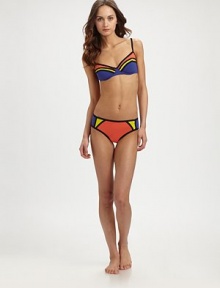 Brightly hued and unmistakably charming, this stretch swim style also features a convenient underwire and adjustable straps for additional support.Underwire cupsAdjustable strapsBack clasp closure72% nylon/28% Xtra Life LYCRA®Hand washMade in USA of Italian fabric Please note: Bikini bottom sold separately. Brightly hued and unmistakably charming, this stretch swim style also features a convenient underwire and adjustable straps for additional support.Underwire cupsAdjustable strapsBack clasp closure72% nylon/28% Xtra Life LYCRA®Hand washMade in USA of Italian fabric Please note: Bikini bottom sold separately.