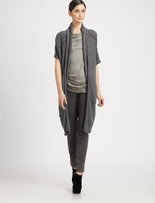 This chic oversized knit shrug is constructed from alpaca-blend patches.Shawl collarShort sleevesPatchwork constructionAbout 30 from shoulder to hem40% alpaca/35% merino wool/25% polyamideDry cleanImported of Italian fabricModel shown is 5'11 (180cm) wearing US size XS/S. This chic oversized knit shrug is constructed from alpaca-blend patches.Shawl collarShort sleevesPatchwork constructionAbout 30 from shoulder to hem40% alpaca/35% merino wool/25% polyamideDry cleanImported of Italian fabricModel shown is 5'11 (180cm) wearing US size XS/S.