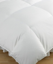 Drift off in luxury in this ultra-cozy Hotel Collection heavyweight full/queen comforter. Made of the softest 100% cotton with 500 thread count ribbed jacquard and Hungarian white goose down fill, this comforter is your ticket to dreamland. Baffle box construction prevents shifting. Drift off in luxury in this ultra-cozy Hotel Collection heavyweight full/queen comforter. Made of the softest 100% cotton with 500 thread count ribbed jacquard and Hungarian white goose down fill, this comforter is your ticket to dreamland. Baffle box construction prevents shifting.