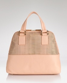 Punch up your daytime look with Z Spoke Zac Posen's perforated leather tote. Boasting double top handles and a roomy silhouette, it's got a practical edge. Punch up your daytime look with Z Spoke Zac Posen's perforated leather tote. Boasting double top handles and a roomy silhouette, it's got a practical edge.