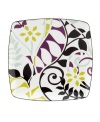 Happy meals. Jubilant florals give the Elation accented square plates a look that's fun and whimsical, but in a sleek square shape, still perfectly polished. Dishwasher-safe porcelain makes it even better. Qualifies for Rebate (Clearance)