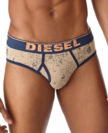 No more boring briefs. This pair from Diesel shows off your top-to-bottom style. No more boring briefs. This pair from Diesel shows off your top-to-bottom style.