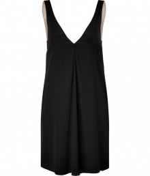 Whether youre looking to lounge in style or add some comfort to your evening look, this chic Philip Lim slip dress will up the style factor - V-neck, relaxed silhouette, front pleating, slit pockets, asymmetrical hem, contrasting back panel with gathering detail - Pair with a kimono for at-home style or ribbed tights, a draped leather jacket, and booties for off-duty cool Whether youre looking to lounge in style or add some comfort to your evening look, this chic Philip Lim slip dress will up the style factor - V-neck, relaxed silhouette, front pleating, slit pockets, asymmetrical hem, contrasting back panel with gathering detail - Pair with a kimono for at-home style or ribbed tights, a draped leather jacket, and booties for off-duty cool