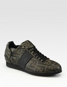 Chic canvas woven with allover logo initials, a leather logo accent and comfortable elastic straps at the ankle. Leather lining Padded insole Rubber sole Imported Chic canvas woven with allover logo initials, a leather logo accent and comfortable elastic straps at the ankle. Leather lining Padded insole Rubber sole Imported