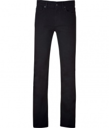 With a trend-right dark wash, these slim jeans from Seven for All Mankind are a casual must-have - Five-pocket styling, dark wash denim, logo detailed back pockets, slim fit, straight leg - Style with a long sleeve henley and boots With a trend-right dark wash, these slim jeans from Seven for All Mankind are a casual must-have - Five-pocket styling, dark wash denim, logo detailed back pockets, slim fit, straight leg - Style with a long sleeve henley and boots