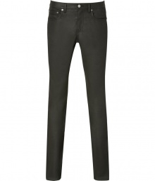With their edgy slim cut and jet black coloring, Belstaffs coated stretch denim jeans guarantee that cool moto feel to your look - Classic five-pocket style, button closure, belt loops, slim fit - Pair with modern knitwear and broken-in boots With their edgy slim cut and jet black coloring, Belstaffs coated stretch denim jeans guarantee that cool moto feel to your look - Classic five-pocket style, button closure, belt loops, slim fit - Pair with modern knitwear and broken-in boots