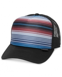 Upgrade your casual look with this hip trucker hat from Quiksilver.