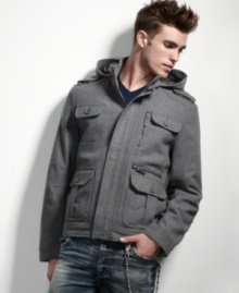 Stock your closet. This medium-weight jacket from INC International Concepts gets you set for the season. Stock your closet. This medium-weight jacket from INC International Concepts gets you set for the season.