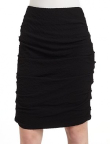 THE LOOKTextured designSide ruchingSide zipper with hook-and-eye closureTHE FITAbout 23 longTHE MATERIAL55% cotton/41% silk/4% spandexFully linedCARE & ORIGINDry cleanImportedModel shown is 5'9 (175cm) wearing US size 4. THE LOOKTextured designSide ruchingSide zipper with hook-and-eye closureTHE FITAbout 23 longTHE MATERIAL55% cotton/41% silk/4% spandexFully linedCARE & ORIGINDry cleanImportedModel shown is 5'9 (175cm) wearing US size 4.