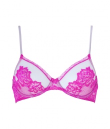 Turn up the heat with this luxe lace bra from La Perla - Underwire, balconette style, back hook and eye closure, adjustable thin straps - Perfect under any outfit or for stylish lounging Turn up the heat with this luxe lace bra from La Perla - Underwire, balconette style, back hook and eye closure, adjustable thin straps - Perfect under any outfit or for stylish lounging