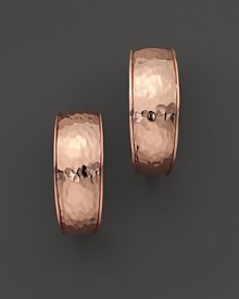 From the Rosé collection, goddess hoop earrings in rose gold. Designed by Ippolita.