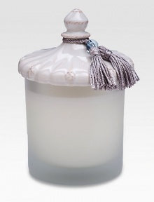 Watery nuances mingle with lush neroli blossoms infused with the essence of sweet sea grass and sandalwood in a frosted glass jar. Ceramic stoneware lidWax candle15-hour burn time7.5 oz.5 highImported Watery nuances mingle with lush neroli blossoms infused with the essence of sweet sea grass and sandalwood in a frosted glass jar. Ceramic stoneware lidWax candle15-hour burn time7.5 oz.5 highImported