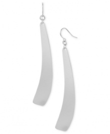 On the cutting edge. Robert Lee Morris goes for post-modern appeal with these blade earrings, crafted from silver-tone mixed metal. Approximate drop: 4 inches.