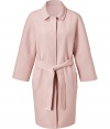 Finish your look on a feminine note with Emilio Puccis incredibly luxurious wool-cashmere coat, detailed with modern patchworked seaming and belted waistline for a flawless, modern tailored fit - Spread collar, seamed long sleeves, snapped front panel, side slit pockets, self-tie sash around the waist with engraved metal ends, patchworked seaming throughout - Loosely tailored fit - Team with a crisp white button-down, leather leggings and heels