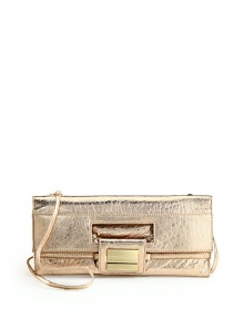 THE LOOKRemovable crossbody strapFold-over open topMagnetic tab-and-loop closureFront golden logo buckleOne outside zip pocket under the flapTwo inside open pocketsOne inside zip pocketInside logo detailTHE MEASUREMENTCrossbody strap, 24 drop6½W X 5½H X 2½DTHE MATERIALSuedeFully linedORIGINImported THE LOOKRemovable crossbody strapFold-over open topMagnetic tab-and-loop closureFront golden logo buckleOne outside zip pocket under the flapTwo inside open pocketsOne inside zip pocketInside logo detailTHE MEASUREMENTCrossbody strap, 24 drop6½W X 5½H X 2½DTHE MATERIALSuedeFully linedORIGINImported