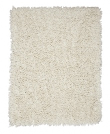 Natural cotton and rayon blended strands are woven tightly to create superb texture and supreme durability. The amazingly soft, long fibers of this Silky Shag area rug from Anji Mountain enhance any modern setting with ultimate comfort underfoot. Natural cotton and rayon blended strands are woven tightly to create superb texture and supreme durability. The amazingly soft, long fibers of this Silky Shag area rug from Anji Mountain enhance any modern setting with ultimate comfort underfoot.