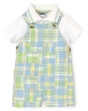 Hartstrings Infant Boys' Woven Shortall & Polo Bodysuit Set - Sizes 0-24 Months