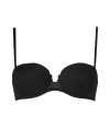 Feel sexy and confident in this luxe d?colletage-enhancing bra from La Perla - Balconette style, underwire, adjustable straps, front V-cut out, back hook and eye closure - Pair with matching panties