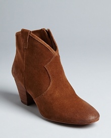 These Ash booties subtly step into Western style, with stacked heels and soft, suede uppers.