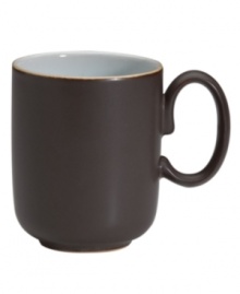 Handsome and understated, this Sienna mug features a matte mocha surface and glazed interior for smart-casual style with your coffee, cocoa or tea. Handsome and understated, this Sienna mug features a matte mocha surface and glazed interior for smart-casual style with your coffee, cocoa or tea.