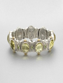 EXCLUSIVELY AT SAKS. From the Irma Collection. Faceted lemon citrine set in intricately designed sterling silver, accented in complimentary peridot stones and radiant 18k gold. Lemon citrine and peridotSterling silver18k goldLength, about 7Push lock closureImported EXCLUSIVELY AT SAKS. From the Irma Collection. Faceted lemon citrine set in intricately designed sterling silver, accented in complimentary peridot stones and radiant 18k gold. Lemon citrine and peridotSterling silver18k goldLength, about 7Push lock closureImported