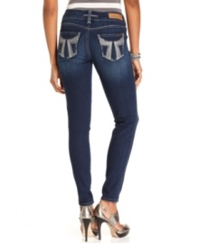 These petite skinny jeans from Seven7 feature a faded dark wash and flattering fit, making it perfect for your weekend wardrobe! These petite skinny jeans from Seven7 feature a faded dark wash and flattering fit, making it perfect for your weekend wardrobe!