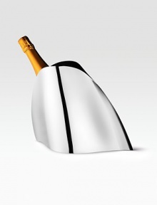 Created by Helle Damkjaer, this stainless steel cooler is an example of modern Scandinavian design at its best. 11 X 9 Holds standard size champagne bottle Imported Created by Helle Damkjaer, this stainless steel cooler is an example of modern Scandinavian design at its best. 11 X 9 Holds standard size champagne bottle Imported