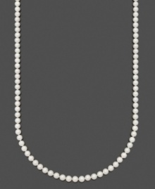 The perfect pairing for any ensemble. Add a touch of classic luxury with AA Akoya cultured pearls (6-1/2-7 mm) set in 14k gold. Necklace by Belle de Mer. Approximate length: 24 inches. The perfect pairing for any ensemble. Add a touch of classic luxury with AA Akoya cultured pearls (6-1/2-7 mm) set in 14k gold. Necklace by Belle de Mer. Approximate length: 24 inches.