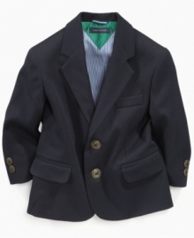 Instant class. Add this dashing Tommy Hilfiger blazer to any outfit for a touch of sophistication. Instant class. Add this dashing Tommy Hilfiger blazer to any outfit for a touch of sophistication.