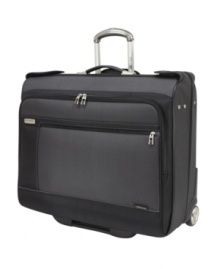 Super light and super strong, an unbeatable combo makes this first-class flier a must-have for any seasoned traveler. The durable flex-frame bounces back after impact, keeping your belongings safe and in order inside. A fully-stocked closet-on-the-go, this rolling garment bag brings your flawless appearance to each & every destination. Limited lifetime warranty. Super light and super strong, an unbeatable combo makes this first-class flier a must-have for any seasoned traveler. The durable flex-frame bounces back after impact, keeping your belongings safe and in order inside. A fully-stocked closet-on-the-go, this rolling garment bag brings your flawless appearance to each & every destination. Limited lifetime warranty.