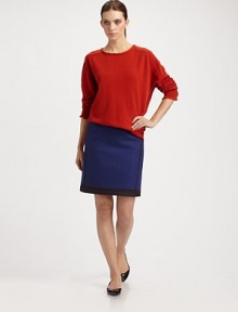 Soft, generous cashmere crewneck with delicately frayed edges.Ribbed neckline, cuffs and hem Dropped shoulders Pullover Cashmere Dry clean Made in Italy of imported fabric