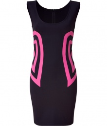 Inject quirky-cool style to your cocktail look with this bold, figure-hugging dress from McQ Alexander McQueen - Scoop neck, sleeveless, figure-hugging silhouette, contrasting pink side appliques - Pair with platform pumps and an embellished clutch Inject quirky-cool style to your cocktail look with this bold, figure-hugging dress from McQ Alexander McQueen - Scoop neck, sleeveless, figure-hugging silhouette, contrasting pink side appliques - Pair with platform pumps and an embellished clutch