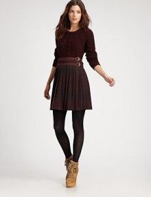 Offering a cropped version of a beloved fashion staple, this cable-knit sweater is a perfect piece for nearly any wardrobe.CrewneckLong sleevesPull-on styleRibbed trimAbout 21 from shoulder to hem85% wool/12% cashmere/2% polyamide/1% elastaneDry cleanImported Model shown is 5'10 (177cm) wearing US size Small. Offering a cropped version of a beloved fashion staple, this cable-knit sweater is a perfect piece for nearly any wardrobe.CrewneckLong sleevesPull-on styleRibbed trimAbout 21 from shoulder to hem85% wool/12% cashmere/2% polyamide/1% elastaneDry cleanImported Model shown is 5'10 (177cm) wearing US size Small.