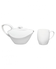 For the modern tea lover, Dansk presents a unique tea set in glossy white porcelain shaped like a modern sculpture. Like the rest of the Classic Fjord serveware and serving dishes collection, the tea set features great Scandinavian design, which emphasizes organic, fluid shapes that will always be fresh and modern. For the modern tea lover, Dansk presents a unique tea set in glossy white porcelain shaped like a modern sculpture. Like the rest of the Classic Fjord serveware and serving dishes collection, the tea set features great Scandinavian design, which emphasizes organic, fluid shapes that will always be fresh and modern.