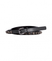 Pull together your look with an edge of rocker-chic attitude with Steffen Schrauts crystal embellished faux-leather belt - Polished buckle - Pair with edgy separates or layer over tailored sheaths Pull together your look with an edge of rocker-chic attitude with Steffen Schrauts crystal embellished faux-leather belt - Polished buckle - Pair with edgy separates or layer over tailored sheaths