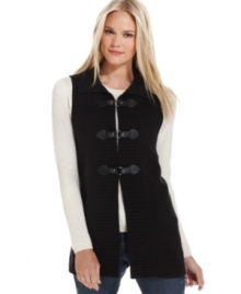 Get your layers in order for fall--this Style&co. sweater vest will make the seasonal transition easy and stylish!