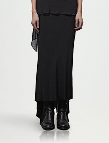 Layers of airy chiffon make up this asymmetrical floor-length style.Panel constructionAsymmetrical hemlineViscoseDry cleanImportedModel shown is 5'10½ (179cm) wearing US size 4. Layers of airy chiffon make up this asymmetrical floor-length style.Panel constructionAsymmetrical hemlineViscoseDry cleanImportedModel shown is 5'10½ (179cm) wearing US size 4.