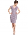 About lace: have a head-turning effect in this romantic lace dress from Marina.